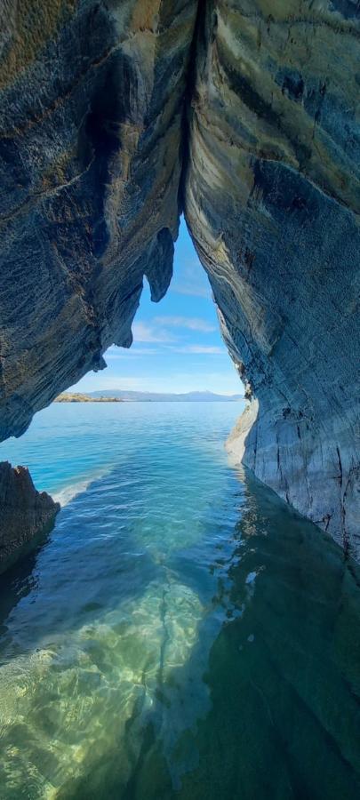 Cabana Cavernas Austral Puerto Sanchez Villa Eksteriør bilde